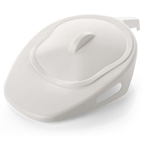 Bedpan with lid plastic, 1pce