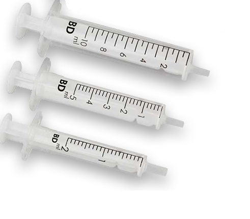 Syringe 2 part Luer lock 5ml, 1pce