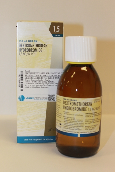 Dextromethorfan syrup 1,5mg/ml, 150ml