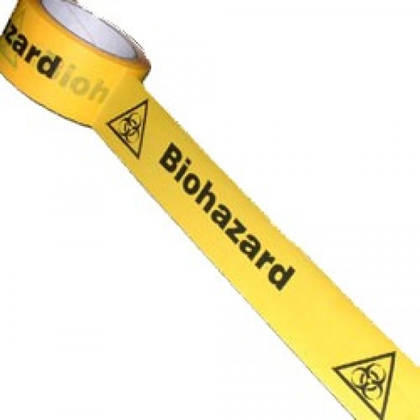 Bio hazard tape 25mm 66m roll, 1pce