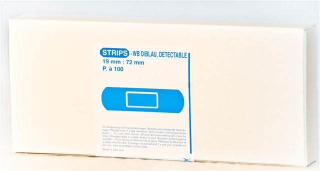 Detectable Plaster Universal 19x72mm, 100pcs