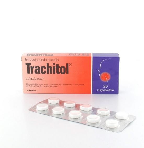 Trachitol throat lozenges, 20pcs