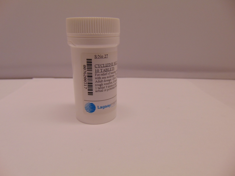 Cyclizine HCL 50mg tablet, 10pcs