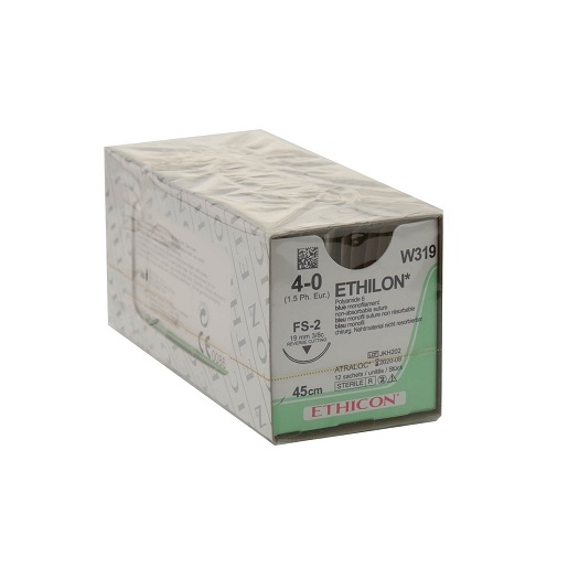 Suture Ethilon 4-0/45cm FS2-, 36pcs