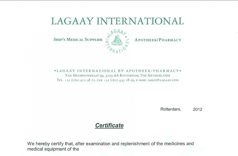 Certificate International WHO