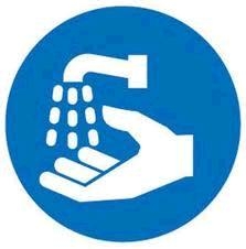 Safety sign "hand cleaning/sanitising", 1pce