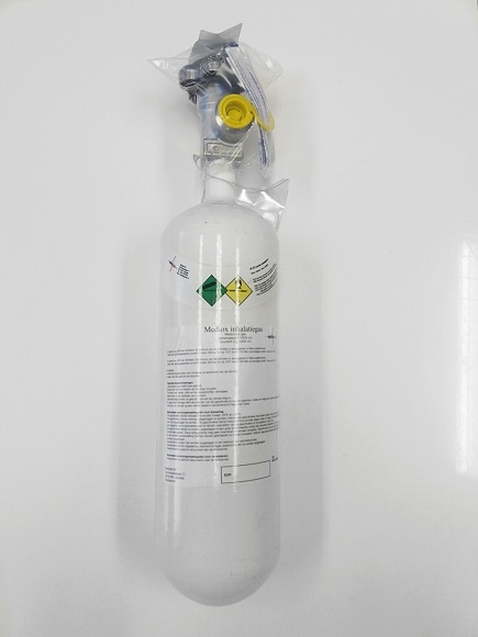 Oxygen Cylinder 2L 200bar G5/8 (size D), 1pce