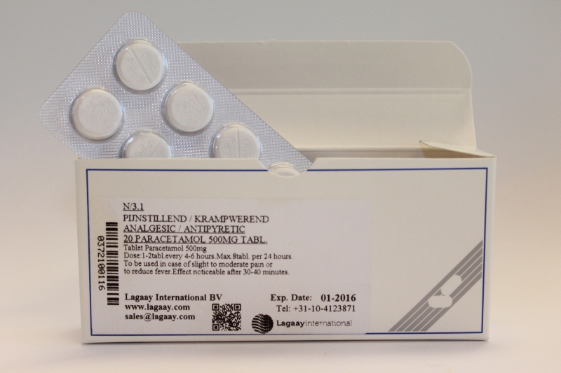 Paracetamol 500mg tablet, 30pcs