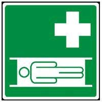 Safety sign "stretcher"200x200mm, 1pce
