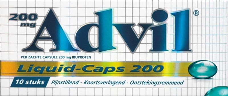 Advil liquid caps 200mg, 20 capsules