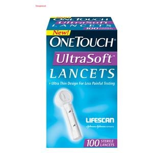 One Touch Ultrasoft Lancets, 100pcs