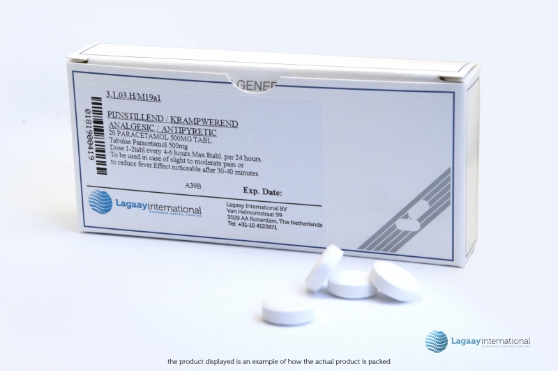 Paracetamol 500mg tablet, 100pcs