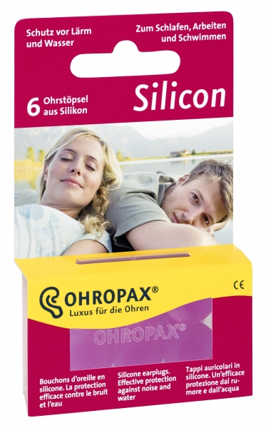 Ohropax Silicon Ear plugs UK, 3pcs