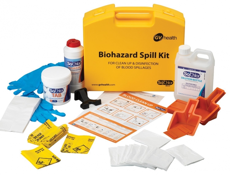 Bio Hazard Fluid  Spill Kit, 6pcs