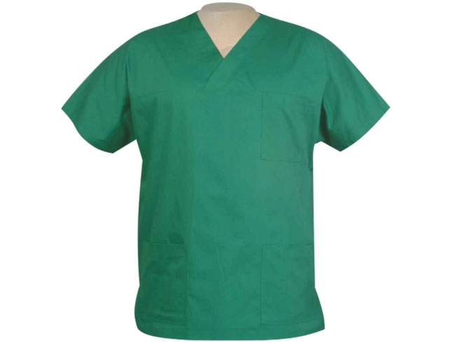 Medical Shirt green cotton Size L/50, 1pce