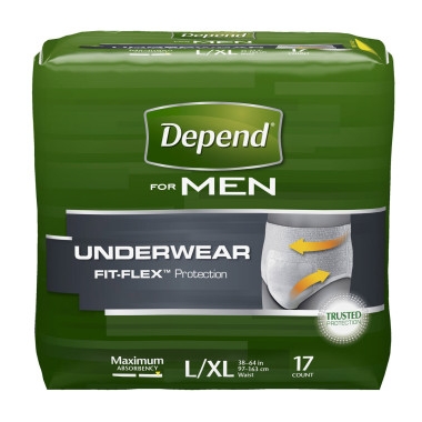 Depend pants for men L/XL, 16pcs