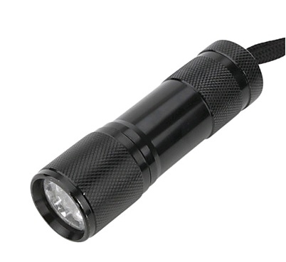 Flashlight 9 LED UV, 1pce