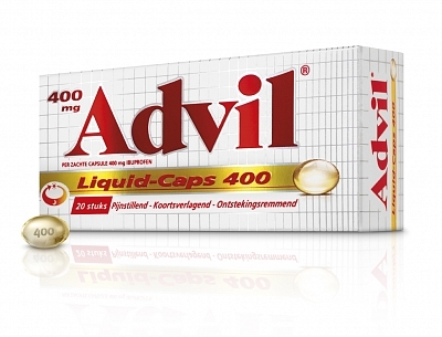 Advil 400mg capsule liquid, 20pcs