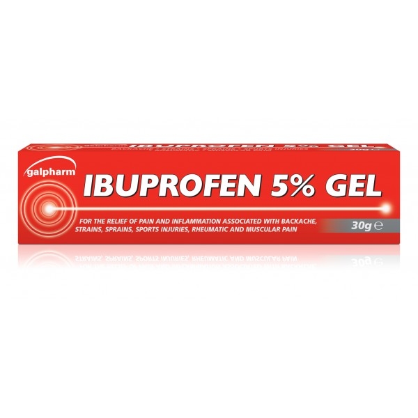 Ibuprofen 5% gel 30g UK, 1pce