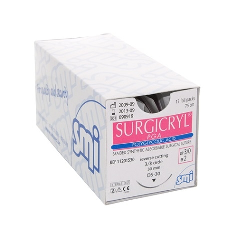 Suture Surgicryl 5-0, DS 19mm, 1pce