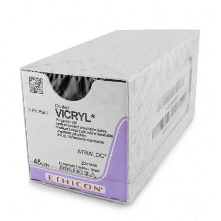 Suture Vicryl 4-0 45cm/FS2, 36pcs