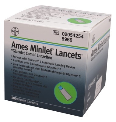 Ames Minilet lancetten 5966, 200pcs