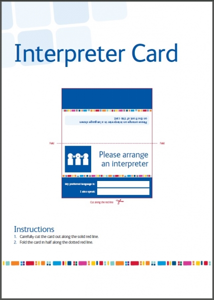 Language Interpretation cards, 100 pieces
