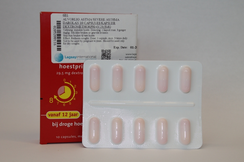 Dextromethorphan (Daro) 29,5mg capsule, 10pcs