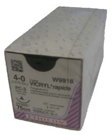 Suture Vicryl 4-0 W9918, 12pcs