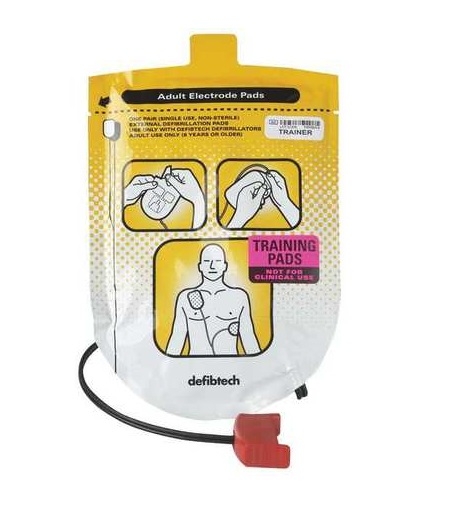 Defibtech Adult training electrodes pad, 1pce