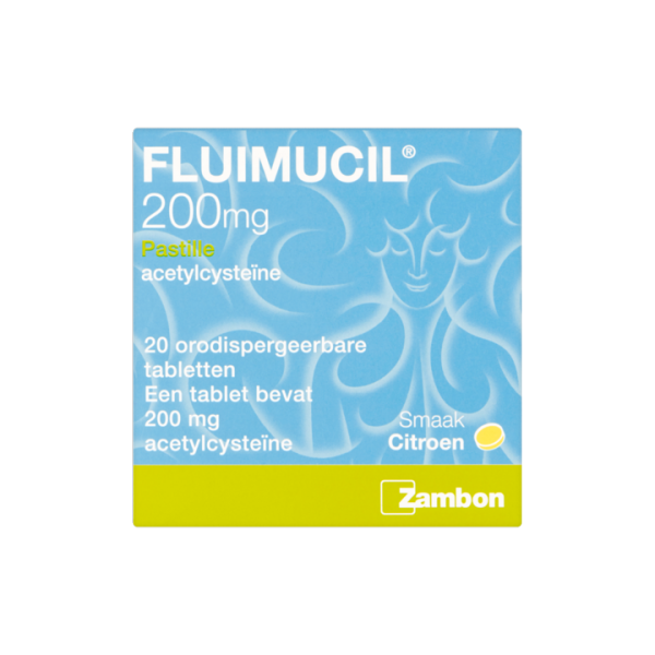 Fluimucil 200mg tablet effervescent, 20pcs